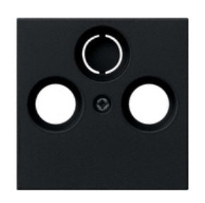 Gira 0869005 Abd. Koaxial-Antennensteckd. System 55 Negro