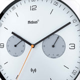 Reloj Mebus 52826  De Mesa O Pared Alrededor Negro, Gris, Blanco