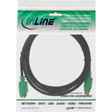 Cable Inline Ps/2 Macho A Hembra Negro Verde 3m