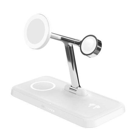 EAN 6941921149345 - HYPER HJ3004WHGL cargador de dispositivo móvil Auriculares, Smartphone, Reloj inteligente Plata, Blanco C imagen 1