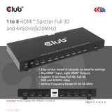 EAN 8719214472771 - CLUB3D CSV-1383 divisor de video 8x HDMI imagen 8