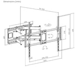 EAN 8716309130417 - Gembird WM-120ST-01 soporte para TV 3,05 m (120") Negro imagen 2