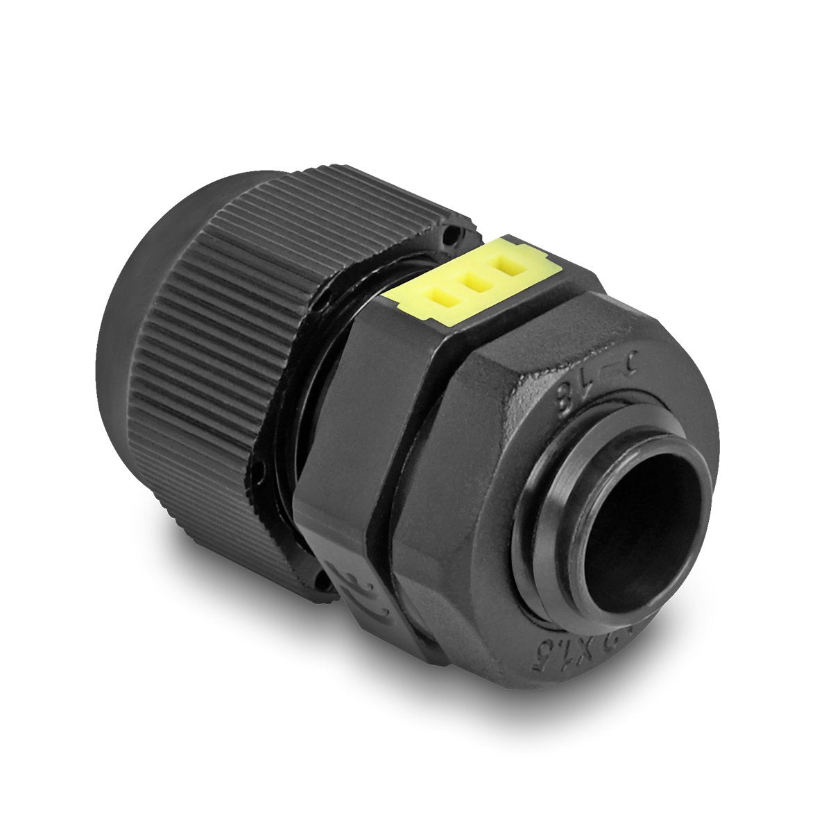 Delock 60614 Conector De Cable M12 Con Ventilación Ip68 Polvo E Impermeable Negro 2 Piezas