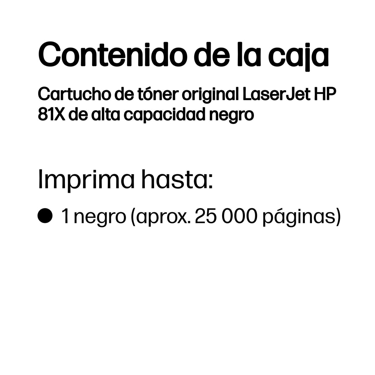 EAN 0193808119774 - HP 81X High Yield Black Original LaserJet Toner Cartridge cartucho de tóner 1 pieza(s) imagen 2
