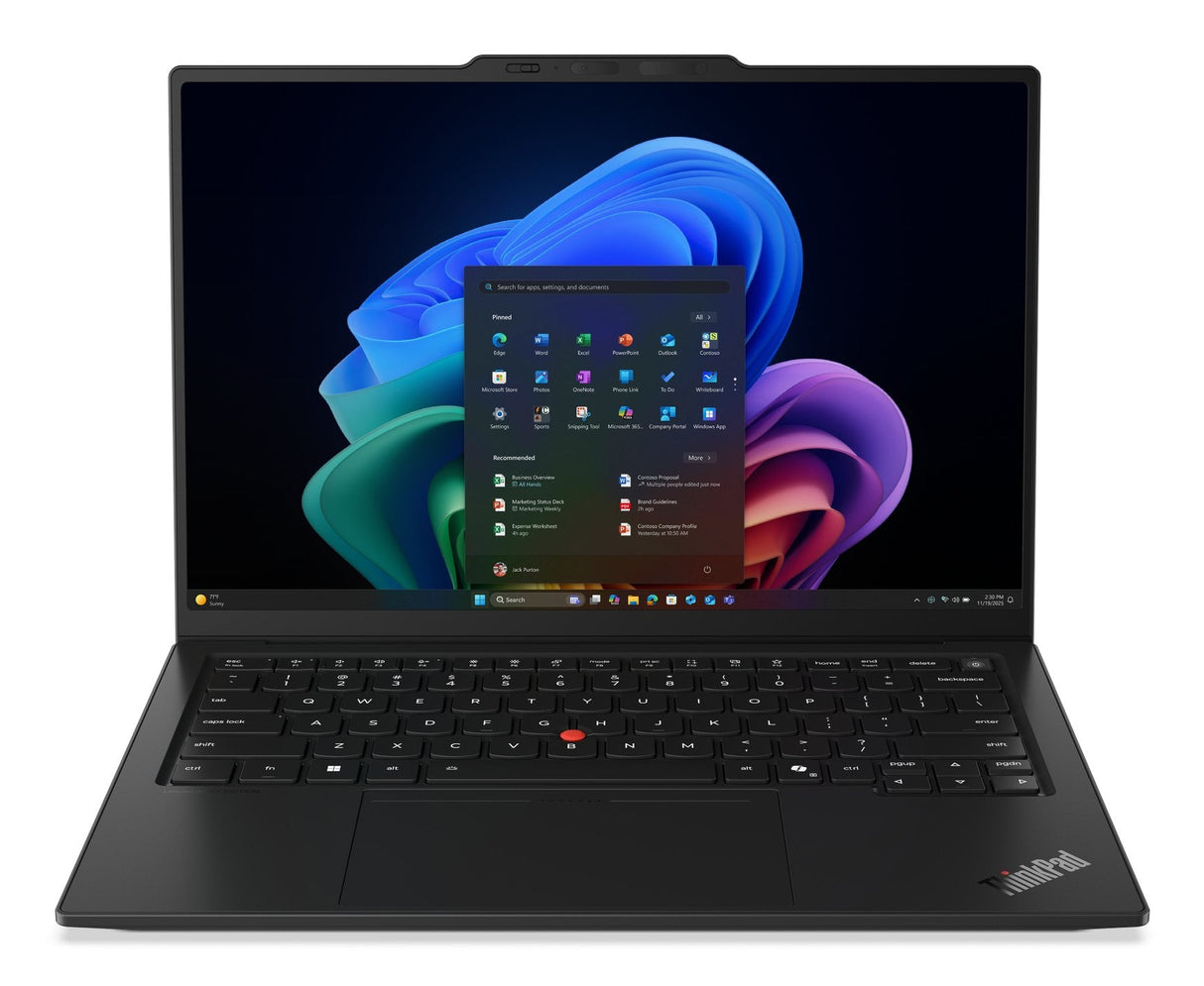 Thinkpad X1 Carbon Gen 14 Intel® Core? Ultra 7 355 (Lpe-Cores Up To 3.50ghz 12mb) 14" Wuxga Touch W11p64 Sp/Mx/En 32.0gb 1x512gb Ssd M.2 2280 Pcie Gen4 Tlc Opal Intel® Graphics Intel® Wi-Fi 7 Be211 Bt 5.4 No Wired Ethernet Fpr 5mp Rgb+Ir Wi