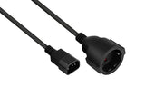 Kabelmeister Cable De Alimentación C14 Contacto De Protección Conector Hembra Negro. 0,15m
