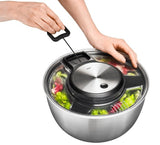 Spinner Para Ensaladas Gefu 28160 Speed Wing, Acero Inoxidable