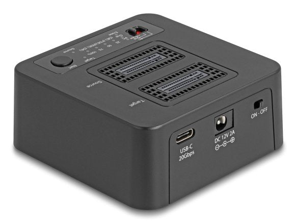 Delock 64300 Usb 20 Gbps M.2 Docking Para 2 X M.2 Nvme Pcie Ssd Con Función De Clonación Y Borrado