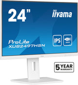EAN 4948570124954 - iiyama ProLite XUB2497HSN-W2 pantalla para PC 60,5 cm (23.8") 1920 x 1080 Pixeles Full HD LED Blanco imagen 1