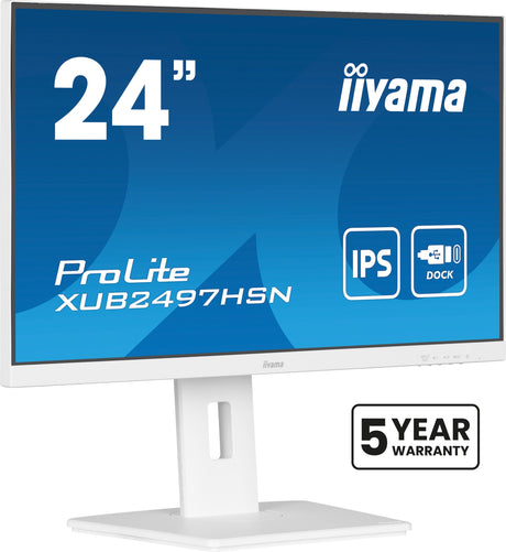 EAN 4948570124954 - iiyama ProLite XUB2497HSN-W2 pantalla para PC 60,5 cm (23.8") 1920 x 1080 Pixeles Full HD LED Blanco imagen 1