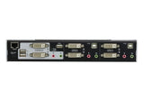 Switch Kvmp, Aten, 2 Puertos, Cs1642a, Dual-Dvi, Usb 2.0, Audio