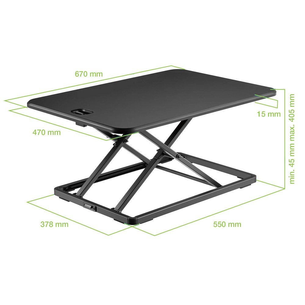 Techly Ica-Lcd 302 Superficie De Escritorio Para Portátil Para Trabajo De Pie Y Sentado