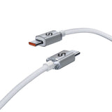 Cable Optimus 60w Usb-C/Usb-C 2 M Blanco Subblim 60w/ Longitud: 2m/  Usb-C &Harr; Usb-C/ Pd