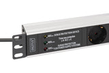 EAN 4016032501688 - Digitus DN-95441 unidad de distribución de energía (PDU) 7 salidas AC 1U Negro, Plata imagen 3