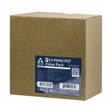 EAN 4895213701600 - ARCTIC P14 PWM PST Value Pack Carcasa del ordenador Ventilador 14 cm Negro 5 pieza(s) imagen 6