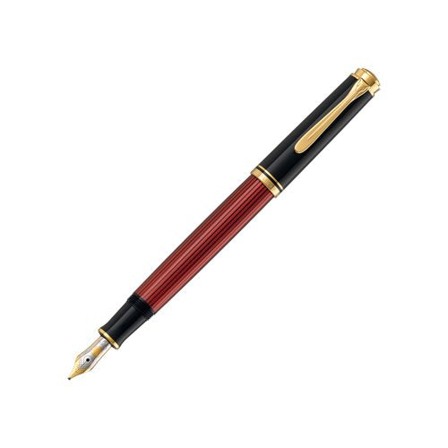 Pelikan Souverän 600 Pluma Estilográfica Sistema De Llenado Integrado Negro, Oro, Rojo 1 Pieza(S)