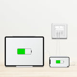 Logilink Usb-A C Charger, 65 W, Gan, 1x Usb-A (Qc), 1x Usb-C (Pd), Blanco