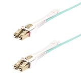 Startech.Com Cable De Fibra Óptica Multimodo Lc A Lc [Upc] Om4 De 10m - Con Pestillos - 50/125?M - Redes De 100g - Resistente A Los Dobleces - Low Insertion Loss - Lszh
