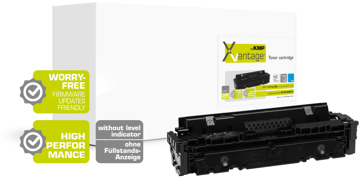 Kmp Xvantage Toner Hp415x (W2031x) 6000 Páginas Cyan Remanufactured