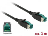 EAN 4043619854943 - DeLOCK 85494 cable de transmisión Negro 3 m PoweredUSB imagen 1
