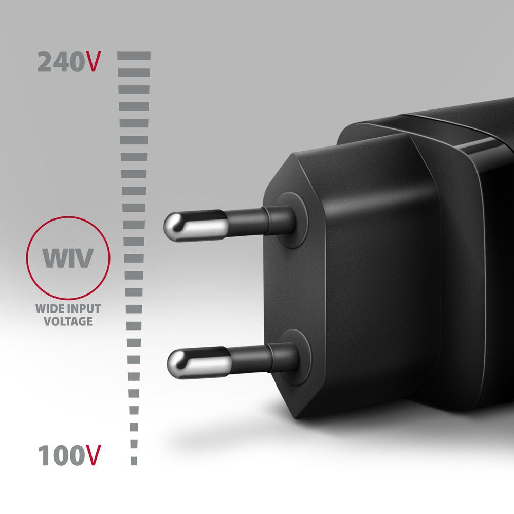 EAN 8595247907103 - Axagon ACU-PQ30 Ladegerät QC3.0, 4.0/AFC/FCP/PPS/Apple+ PD USB-C, 30W - schwarz - Kompaktes Ladegerät - 1 imagen 3