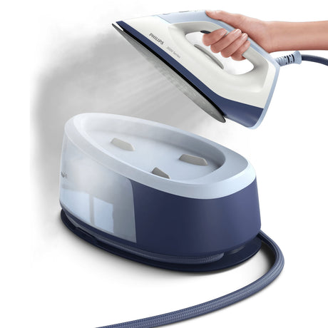 EAN 8720389029479 - Philips 3000 series PSG3000/20 estación plancha al vapor 2400 W 1,4 L Suela de cerámica Azul, Blanco imagen 4