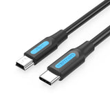 Cable Usb 2.0 Tipo-C Vention Cowbf Usb Tipo-C Macho Miniusb Macho 1m Negro
