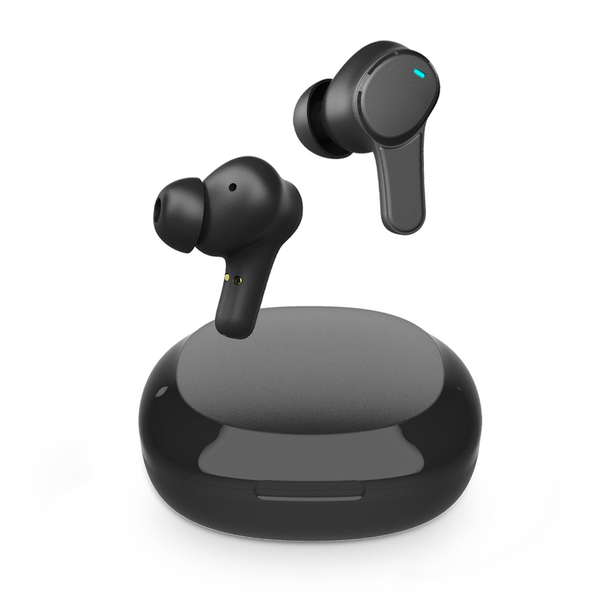 Auricular Bluetooth Intrauditivo Prixton Tws159 Negro Funcion Anc+Enc Autonomia 3.5h Estuche De Carga Con Pantalla