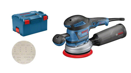 EAN 4059952528755 - Bosch GEX 40-150 PROFESSIONAL Lijadora excéntrica 12000 RPM 24000 OPM Negro, Azul, Gris, Rojo 400 W imagen 1