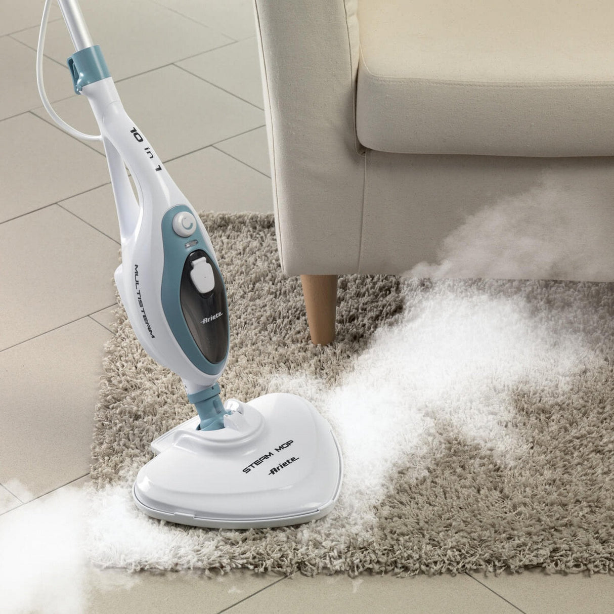 Limpiador De Vapor Mopa Ariete Steam Mop 4164 1500w Depósito 350ml