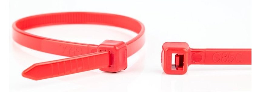 EAN 8717278577937 - WKK 110194271 presilla Brida reutilizable Plástico, Poliamida Rojo 100 pieza(s) imagen 1