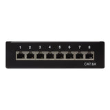 Logilink Np0018b Patchpanel Cat.6a Mesa / Pared 8 Puertos, Negro
