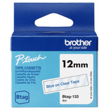 Brojoher Cinta Btag133 / Btag-133 Azul Sobre Transparentee