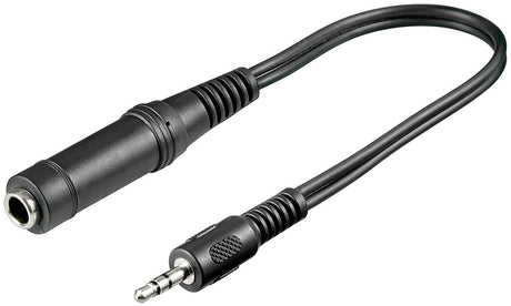 EAN 4040849504709 - Goobay 50470 cable de audio 0,2 m 3,5mm 6,35mm Negro imagen 1