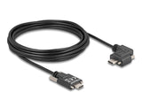 Delock 80959 Cable Usb 2.0 Usb Type-C Macho Con Tornillos A Usb Type-C Macho Con Tornillos Acodado A La Izquierda / La Derecha Pd 3.0 60 W 5 M