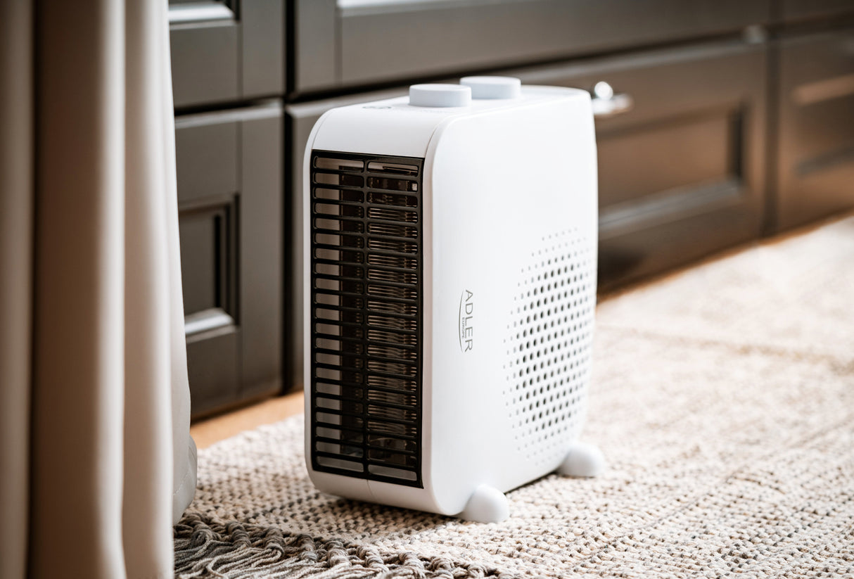 Adler Ad 7725w Calefactor Eléctrico Interior Blanco 2000 W Ventilador Eléctrico