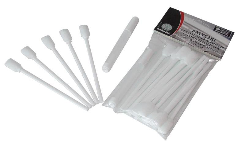 Activejet Aoc-303 Sticks For Cleaning Keyboards (12 Pcs) With Liquid