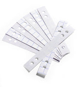 Tiras Amplificadoras De Agujeros Durable Transparenteees, Bolsa De 50