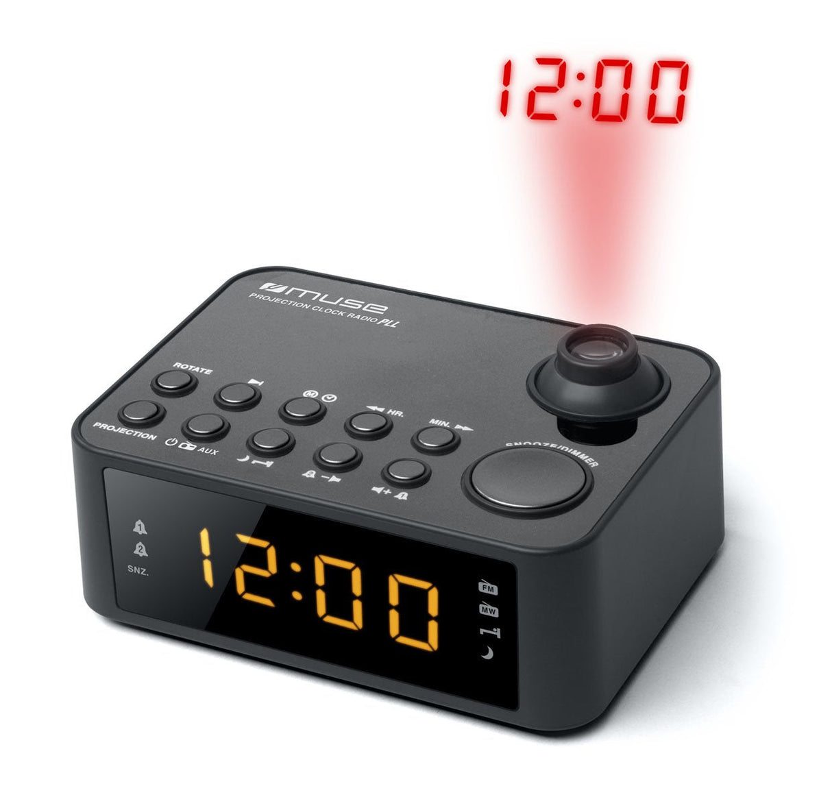 Muse M-178 P Radio Despertador Pll Con Proyección De La Hora