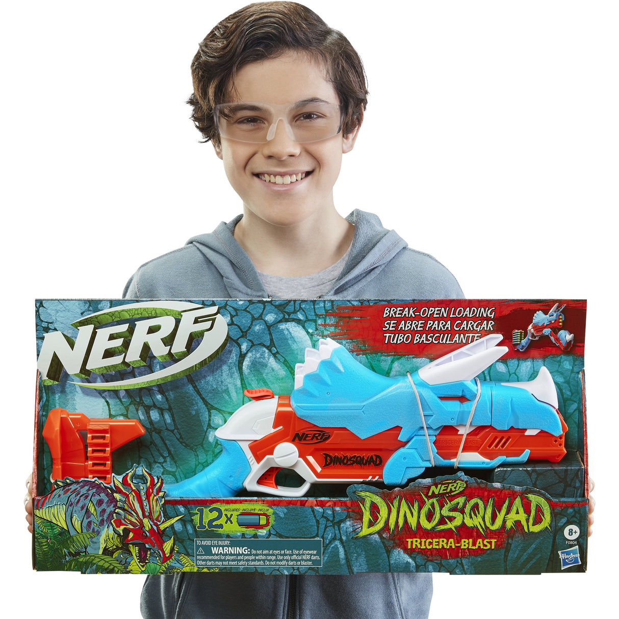Pistola Nerf Hasbro Nerf Dinosquad Tricera Blast,  F0803eu4