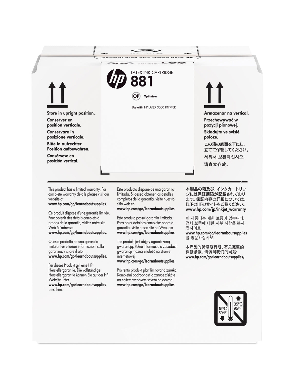 EAN 887758106709 - HP 881 5-liter Latex Optimizer Cartridge cabeza de impresora Inyección de tinta térmica imagen 1