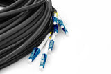 Cable Breakout 8 Fibras, Sm G.657.A1 Lc/Upc-Lc/Upc, Universal, Color: Negro, 150 M