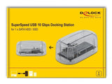 Delock 64089 Caja Para Disco Duro Externo Carcasa De Disco Duro/Ssd Transparente 2.5/3.5", Estación De Acoplamiento Transparente, Carcasa De Disco Duro/Ssd, 2.5/3.5", Serial Ata Iii, Conexión Usb, Transparente
