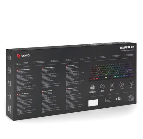 EAN 5901986048619 - Savio SAVGK-TEMPEST X2 BROWN teclado Universal USB QWERTY Negro imagen 6