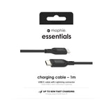 EAN 0840056199323 - mophie essentials Lightning to USB-C | charging cable 1M Negro imagen 6