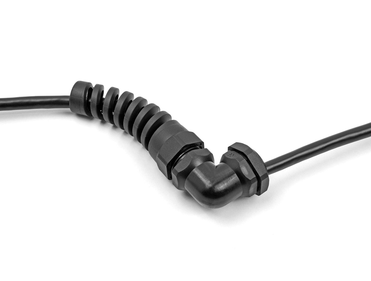 Delock 60569 Prensaestopas Con Alivio De Tensión Ángulo De 90 ° Pg9 Negro