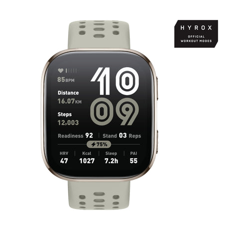 EAN 6970100377996 - Amazfit Bip 6 Stone 5 cm (1.97") AMOLED Digital 390 x 450 Pixeles Pantalla táctil Oro GPS (satélite) imagen 1