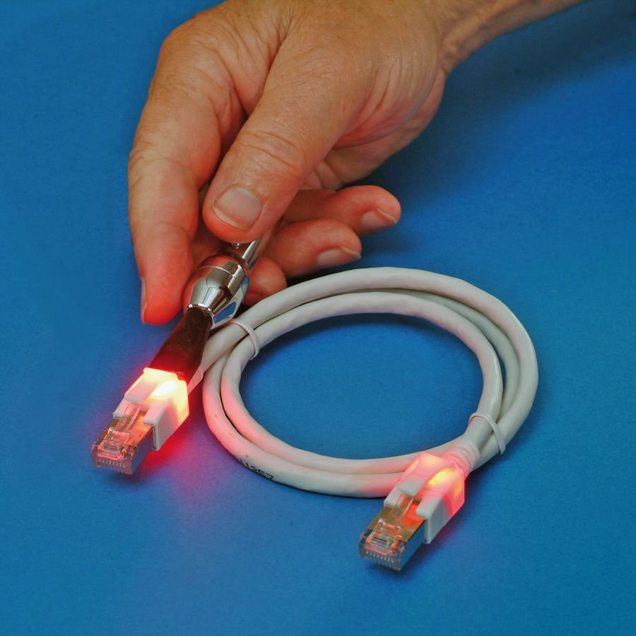 Easylan Dualboot Led Cable De Red Rj45 S Ftp Cat.6a (Class Ea), Mit Sacon Stecker, Lsoh, Rot, 2 M