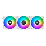 Ventilador  Pc Thermaltake Ct140 Ex Argb Sync De Refrigeración Para Pc, Ventilador Blanco, Paquete De 3 Cl-F191-Pl14sw-A