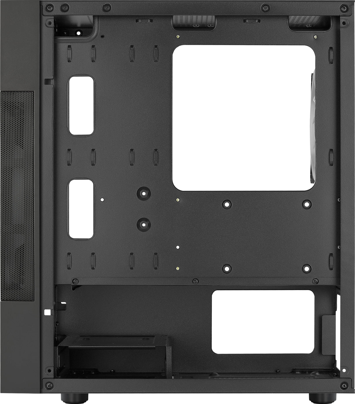 Caja Pc Aerocool Atomic Lite V1 Mini-Tower, Frgb, Vidrio Templado - Negro